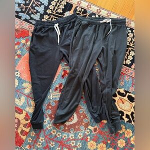 Vuori Black and heathered black Track Pants